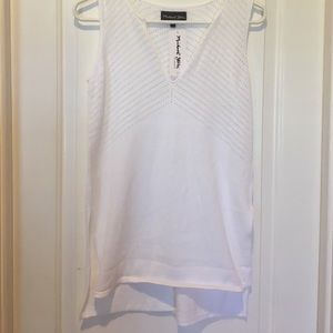 Michael Stars sweater Tank top white size S NWT